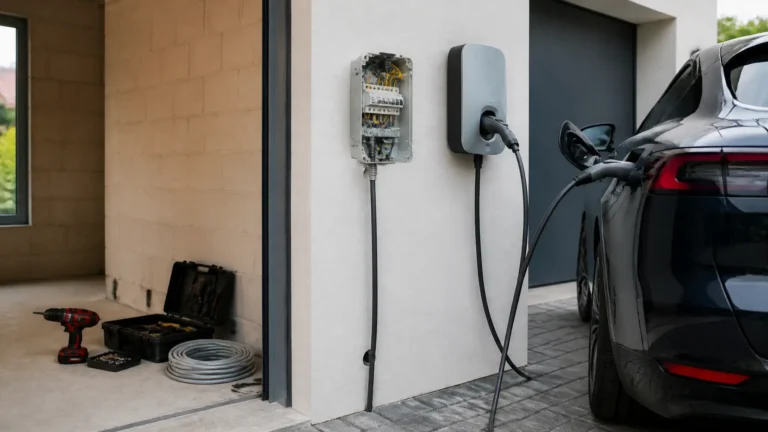 elektromosautó-töltő kiépítése otthon ára 2026-ban